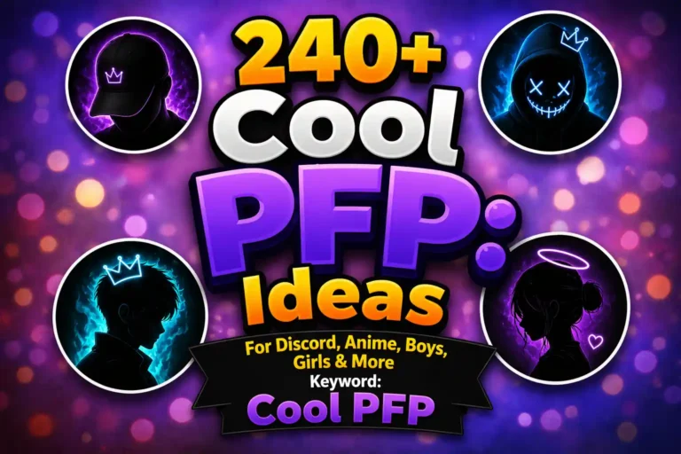 240+ Cool PFP Ideas for Discord, Anime, Boys, Girls & More